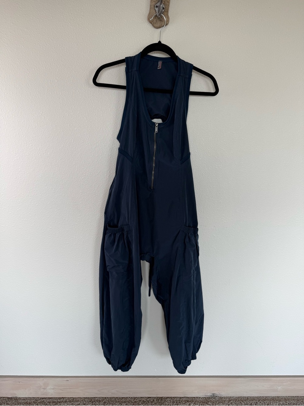 FREE PEOPLE FP Movement Over Under Jumpsuit Midnight Navy Blue Casual Women’s XS - Picture 5 of 16